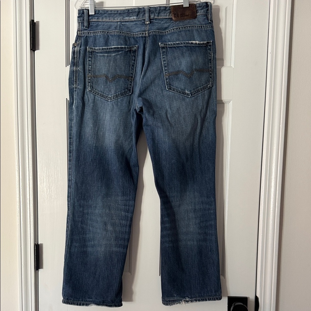 Boss Orange Hugo Boss Jeans Mens 36x34 Regular Fit Straight Leg Blue Denim Adult - Picture 6 of 12